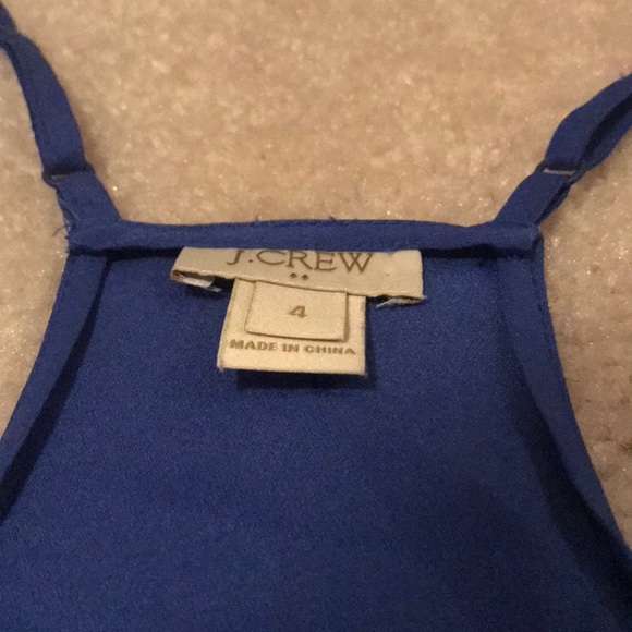 J crew blue chiffon tank - Picture 3 of 4